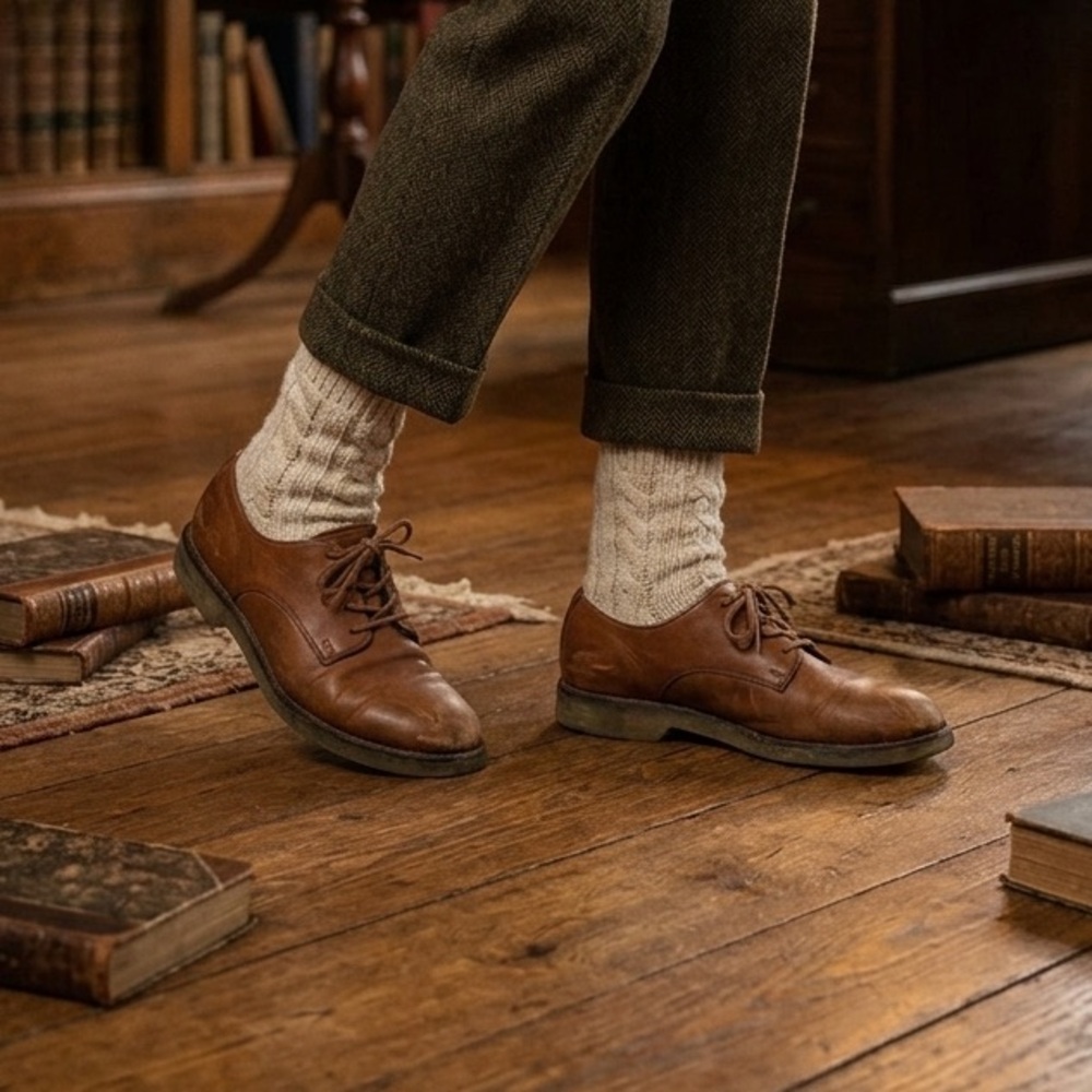 Rockport Vintage Leather Oxfords | Tan Brown Lace-Up Dress Shoes | Women's 7